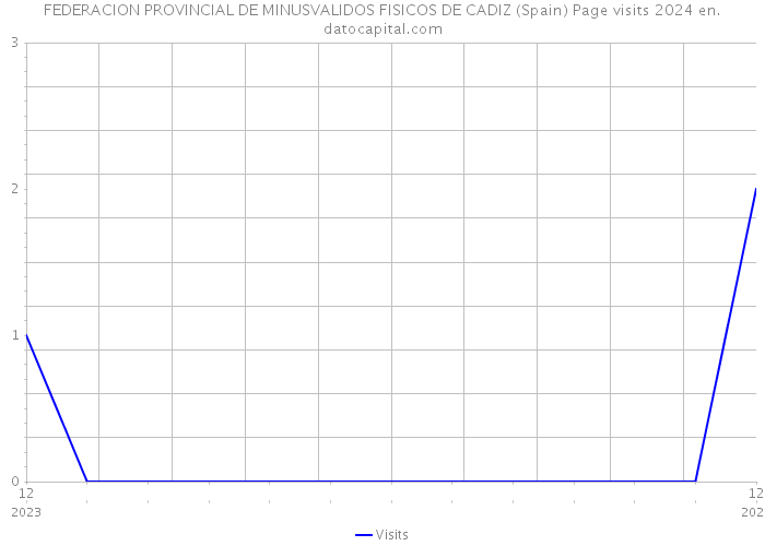 FEDERACION PROVINCIAL DE MINUSVALIDOS FISICOS DE CADIZ (Spain) Page visits 2024 