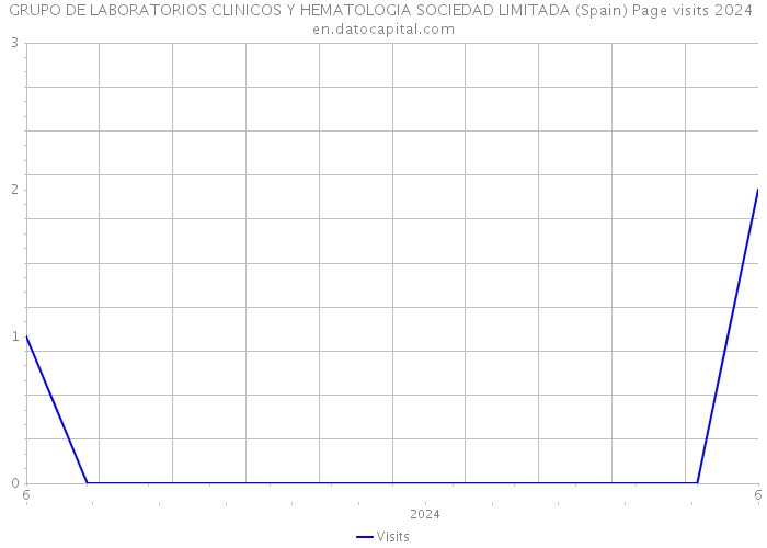 GRUPO DE LABORATORIOS CLINICOS Y HEMATOLOGIA SOCIEDAD LIMITADA (Spain) Page visits 2024 