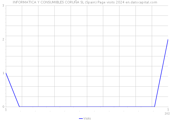 INFORMATICA Y CONSUMIBLES CORUÑA SL (Spain) Page visits 2024 