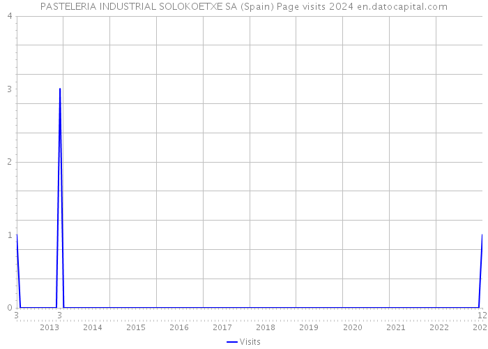 PASTELERIA INDUSTRIAL SOLOKOETXE SA (Spain) Page visits 2024 