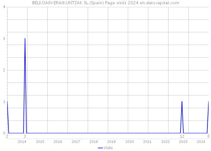 BELKOAIN ERAIKUNTZAK SL (Spain) Page visits 2024 