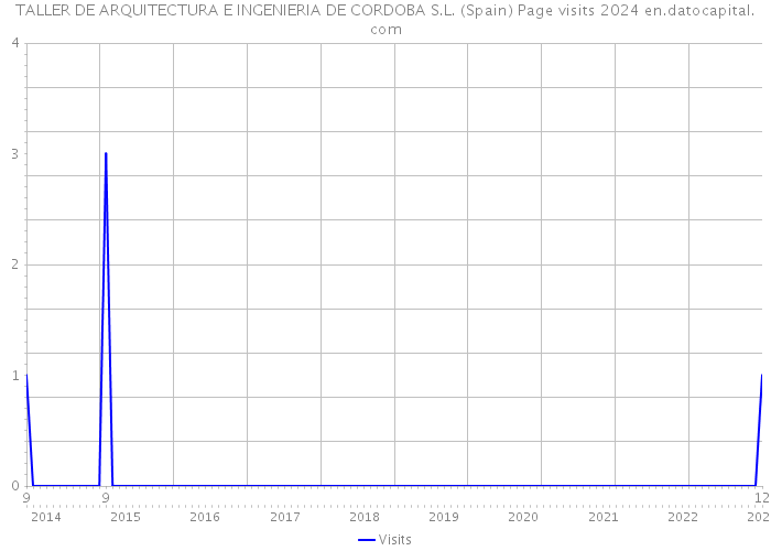 TALLER DE ARQUITECTURA E INGENIERIA DE CORDOBA S.L. (Spain) Page visits 2024 