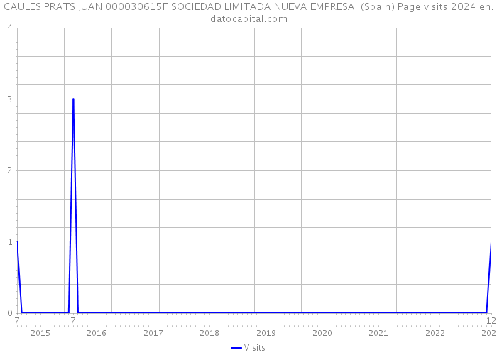 CAULES PRATS JUAN 000030615F SOCIEDAD LIMITADA NUEVA EMPRESA. (Spain) Page visits 2024 