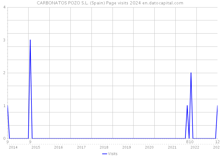 CARBONATOS POZO S.L. (Spain) Page visits 2024 
