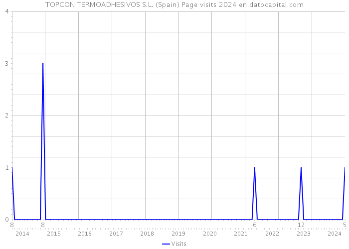 TOPCON TERMOADHESIVOS S.L. (Spain) Page visits 2024 