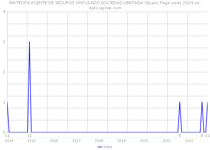 MATEO59 AGENTE DE SEGUROS VINCULADO SOCIEDAD LIMITADA (Spain) Page visits 2024 