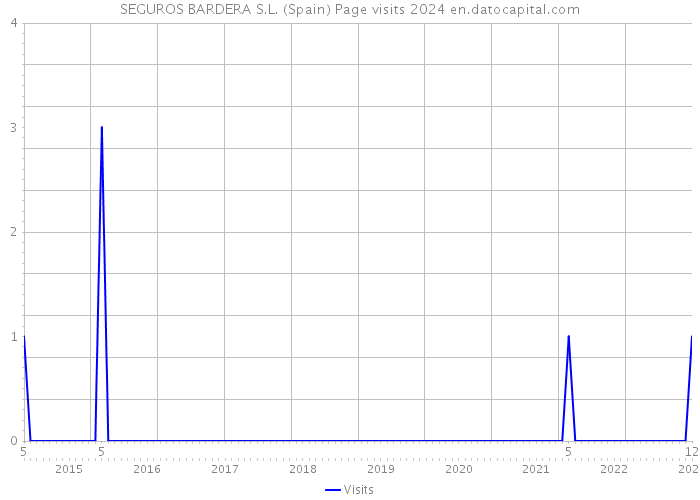 SEGUROS BARDERA S.L. (Spain) Page visits 2024 