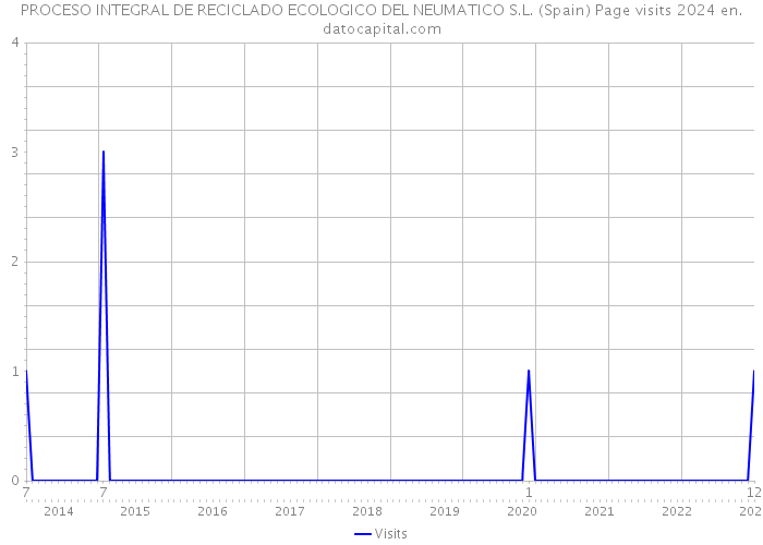 PROCESO INTEGRAL DE RECICLADO ECOLOGICO DEL NEUMATICO S.L. (Spain) Page visits 2024 