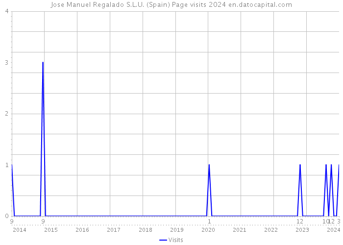 Jose Manuel Regalado S.L.U. (Spain) Page visits 2024 