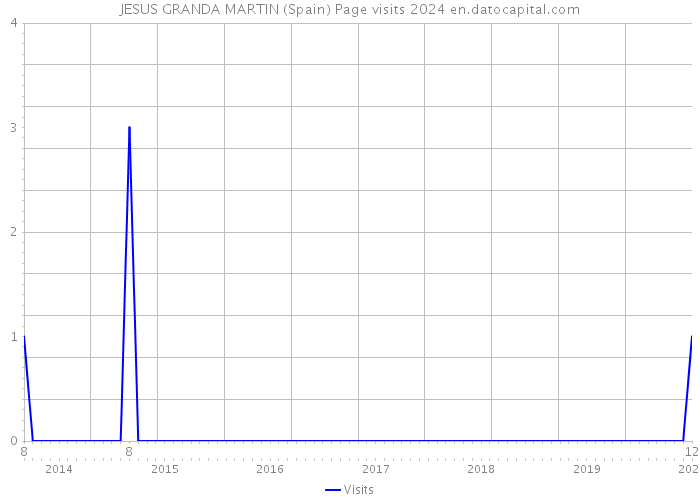 JESUS GRANDA MARTIN (Spain) Page visits 2024 