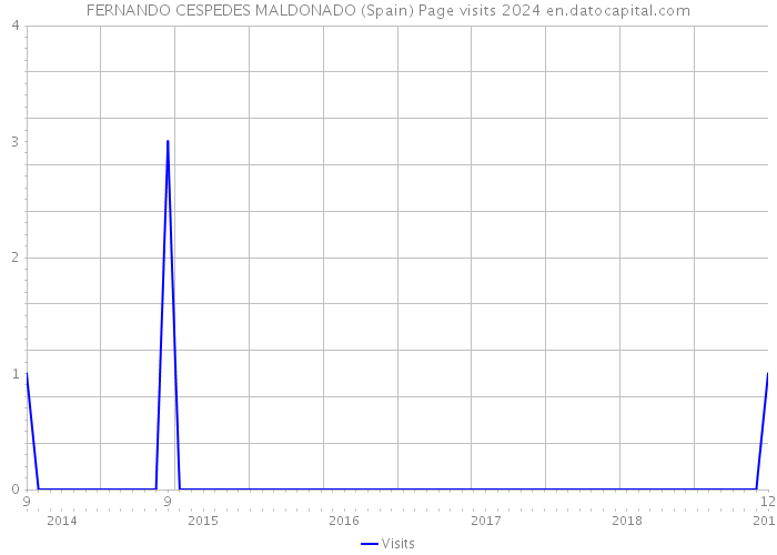 FERNANDO CESPEDES MALDONADO (Spain) Page visits 2024 
