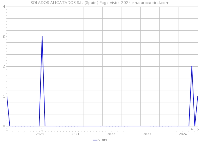 SOLADOS ALICATADOS S.L. (Spain) Page visits 2024 