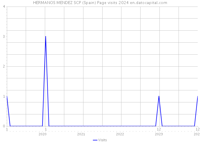 HERMANOS MENDEZ SCP (Spain) Page visits 2024 