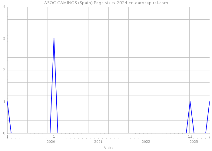 ASOC CAMINOS (Spain) Page visits 2024 