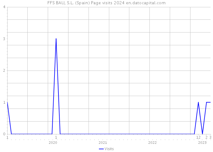 FFS BAU, S.L. (Spain) Page visits 2024 