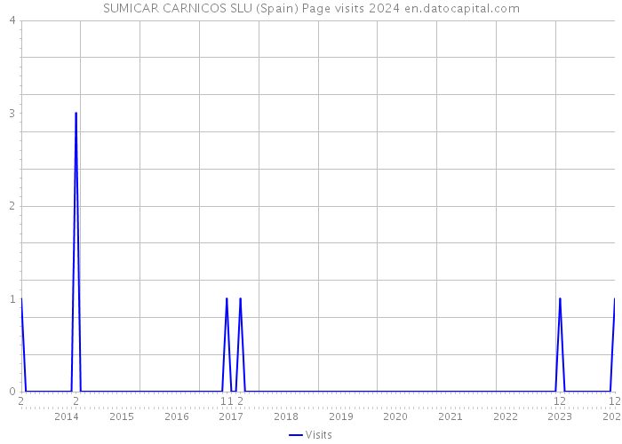 SUMICAR CARNICOS SLU (Spain) Page visits 2024 