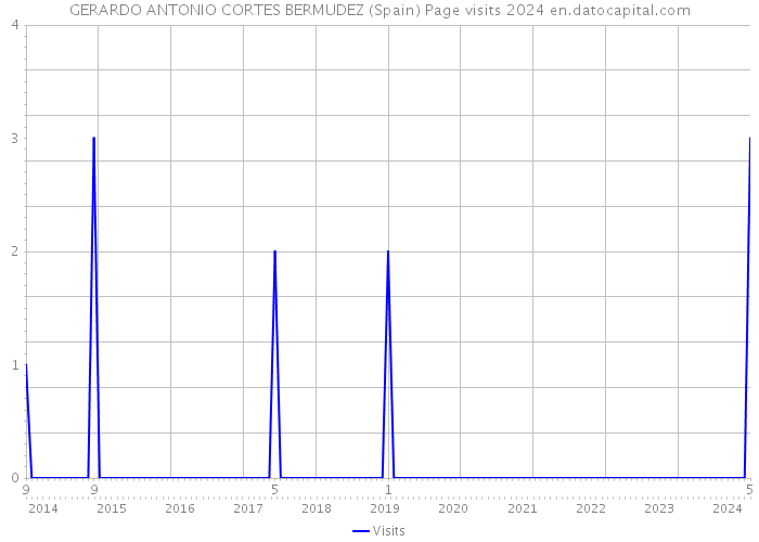 GERARDO ANTONIO CORTES BERMUDEZ (Spain) Page visits 2024 