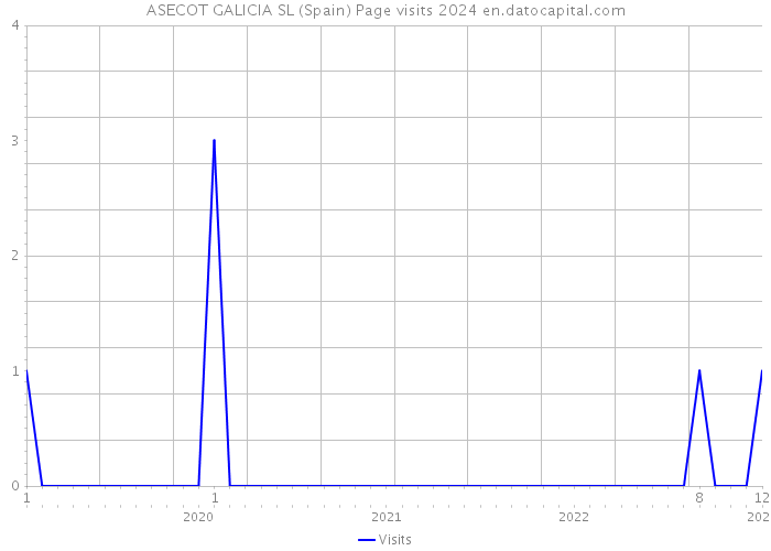 ASECOT GALICIA SL (Spain) Page visits 2024 