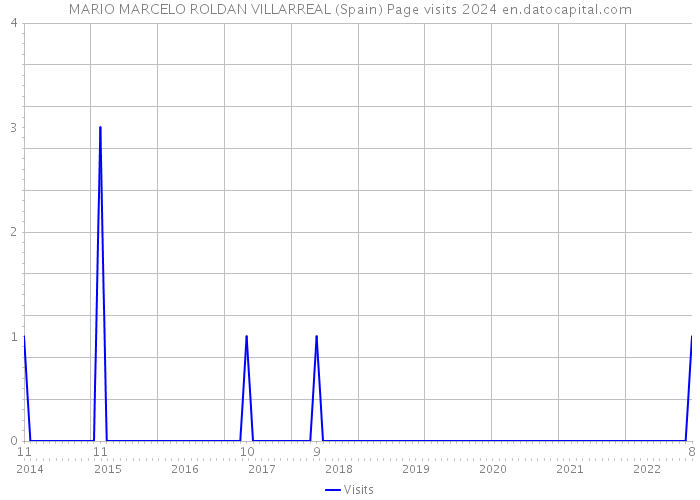 MARIO MARCELO ROLDAN VILLARREAL (Spain) Page visits 2024 
