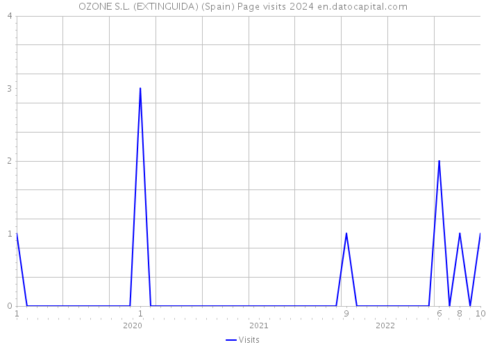 OZONE S.L. (EXTINGUIDA) (Spain) Page visits 2024 