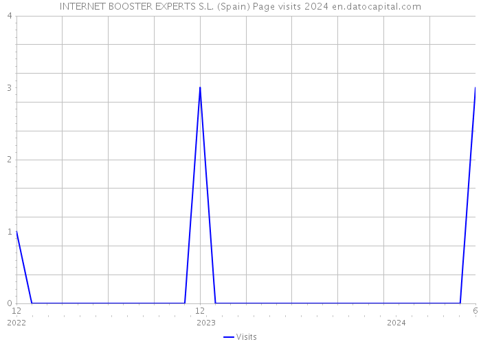 INTERNET BOOSTER EXPERTS S.L. (Spain) Page visits 2024 