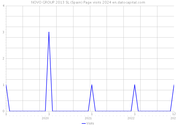 NOVO GROUP 2013 SL (Spain) Page visits 2024 