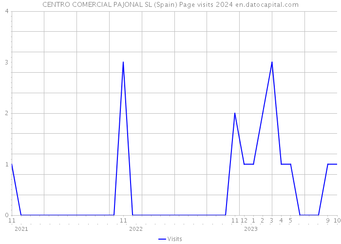 CENTRO COMERCIAL PAJONAL SL (Spain) Page visits 2024 