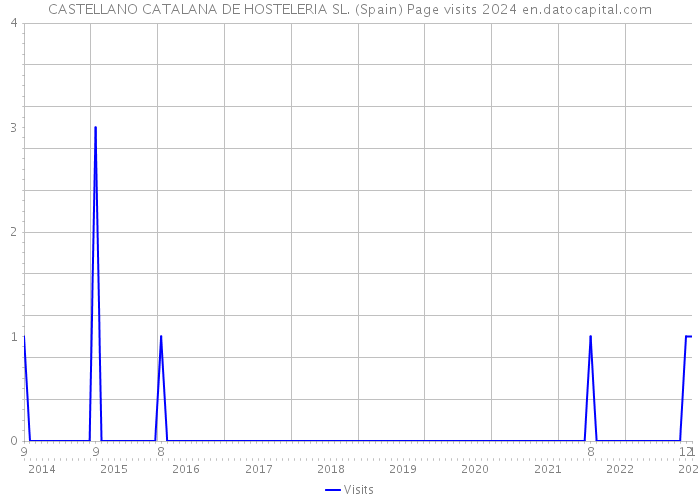 CASTELLANO CATALANA DE HOSTELERIA SL. (Spain) Page visits 2024 