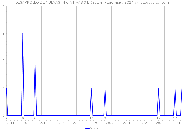 DESARROLLO DE NUEVAS INICIATIVAS S.L. (Spain) Page visits 2024 