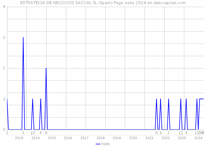 ESTRATEGIA DE NEGOCIOS SACCAL SL (Spain) Page visits 2024 