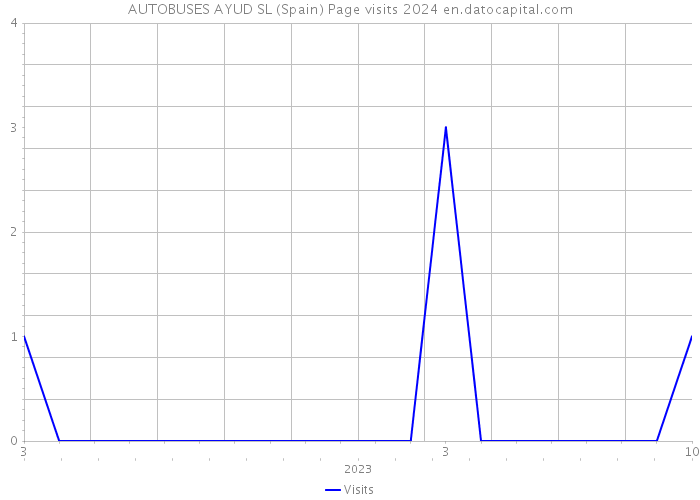 AUTOBUSES AYUD SL (Spain) Page visits 2024 