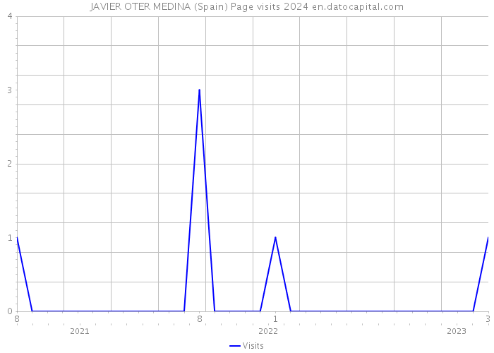 JAVIER OTER MEDINA (Spain) Page visits 2024 