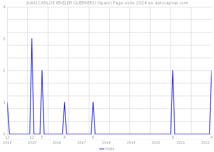 JUAN CARLOS IEKELER GUERRERO (Spain) Page visits 2024 