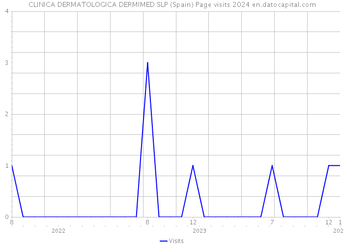 CLINICA DERMATOLOGICA DERMIMED SLP (Spain) Page visits 2024 