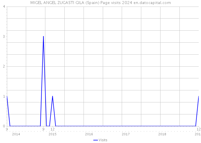 MIGEL ANGEL ZUGASTI GILA (Spain) Page visits 2024 