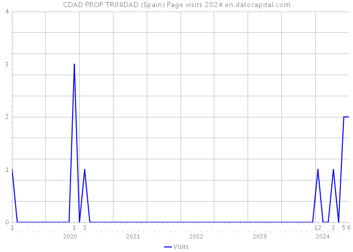 CDAD PROP TRINIDAD (Spain) Page visits 2024 