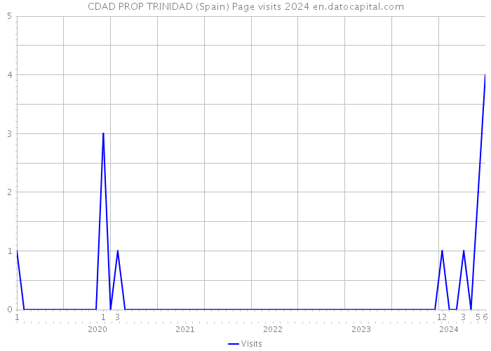 CDAD PROP TRINIDAD (Spain) Page visits 2024 