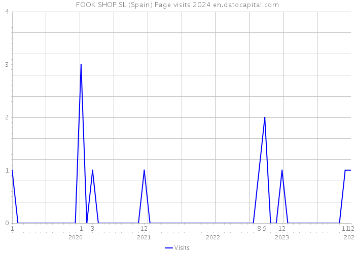 FOOK SHOP SL (Spain) Page visits 2024 