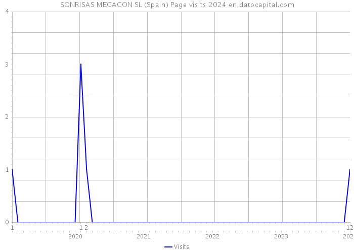 SONRISAS MEGACON SL (Spain) Page visits 2024 