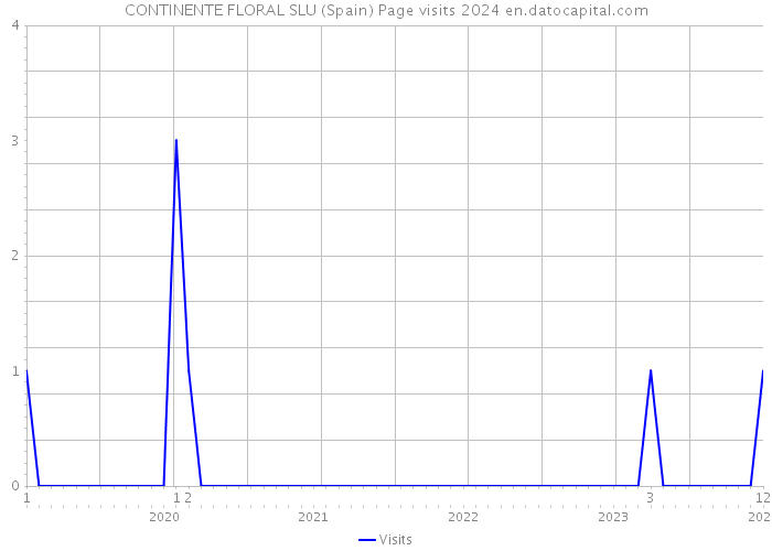 CONTINENTE FLORAL SLU (Spain) Page visits 2024 