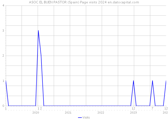 ASOC EL BUEN PASTOR (Spain) Page visits 2024 