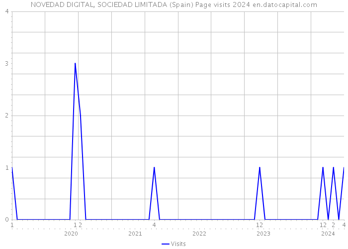 NOVEDAD DIGITAL, SOCIEDAD LIMITADA (Spain) Page visits 2024 