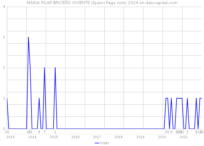 MARIA PILAR BRICEÑO VIVIENTE (Spain) Page visits 2024 