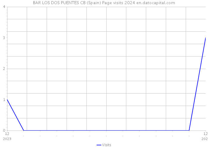 BAR LOS DOS PUENTES CB (Spain) Page visits 2024 