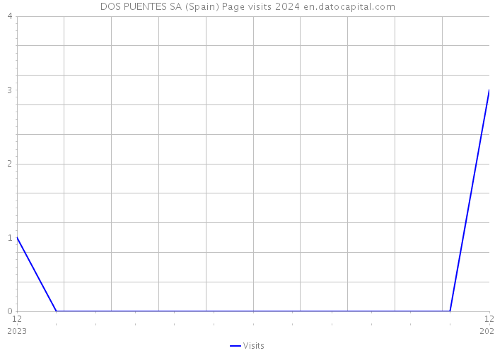 DOS PUENTES SA (Spain) Page visits 2024 
