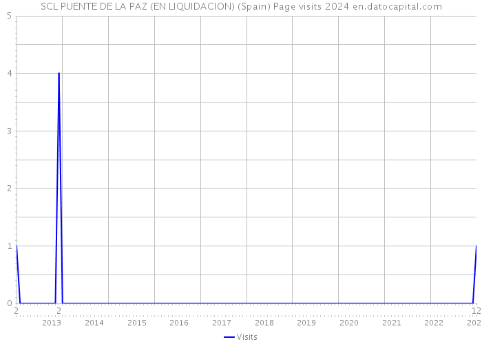 SCL PUENTE DE LA PAZ (EN LIQUIDACION) (Spain) Page visits 2024 