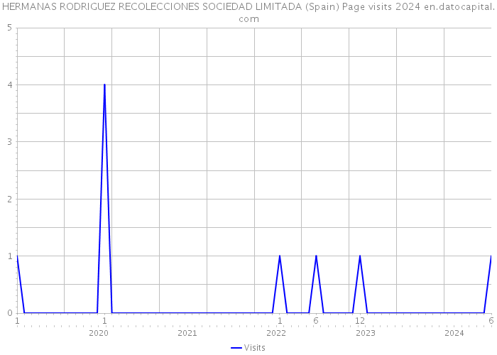 HERMANAS RODRIGUEZ RECOLECCIONES SOCIEDAD LIMITADA (Spain) Page visits 2024 