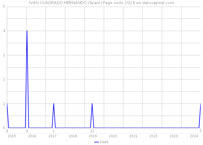 IVAN CUADRADO HERNANDO (Spain) Page visits 2024 