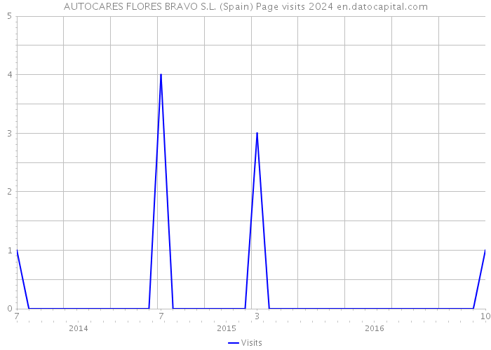 AUTOCARES FLORES BRAVO S.L. (Spain) Page visits 2024 