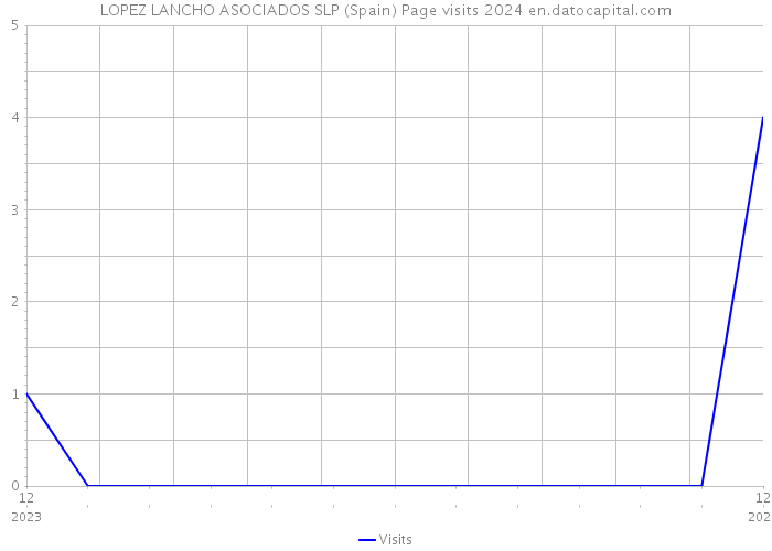 LOPEZ LANCHO ASOCIADOS SLP (Spain) Page visits 2024 